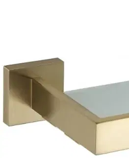 Koupelnový nábytek Skleněná polička MEXEN VOX zlatá
