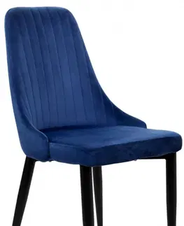Židle TZB Židle LORIENT VELVET modrá
