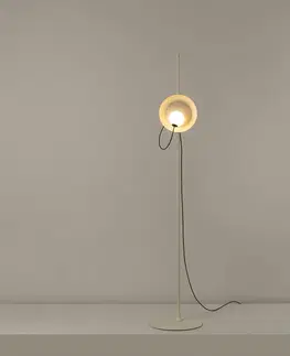Stojací lampy Milan Iluminación Milan Drátěná stojací lampa Ø 24 cm v barvě norka