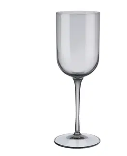 Sklenice set 4 skleniček na bílé víno kouřové FUUM BLOMUS