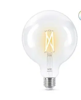 LED žárovky LED Žárovka WiZ Tunable White Filament 8718699786717 E27 G125 6,7-60W 806lm 2700-6500K, stmívatelná