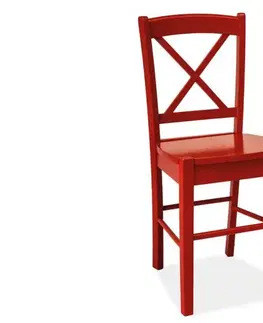 Židle Jídelní židle CD-56 Signal Červená