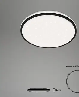 Inteligentní stropní svítidla Briloner Stropní svítidlo LED Ivy Sky S, dekor hvězdy, Ø 33 cm