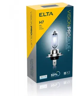 Autožárovky ELTA H7 VisionProBlue +50% 55W 12V PX26d sada 2ks EB2477TR