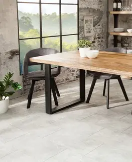 Designové a luxusní jídelní stoly Estila Stylový industriální jídelní stůl z masivu Steele Craft 200cm