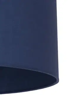 Stínidlo na lampu Duolla Stínidlo na svítidlo váleček Ø 50 cm, tmavě modré