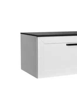 Koupelnový nábytek HOPA Spodní skříňka DEXA bílá matná Barva Bílá, Madla Černá, Rozměr A 60 cm, Rozměr B 50 cm, Rozměr C 40 cm NASUD654BC