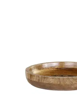 Mísy a misky Dřevěná servírovací miska z mangového dřeva Tours Bowl - Ø 25*5 cm/ 1100ml Chic Antique 61078800