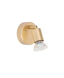 Moderní bodová svítidla NOVA LUCE bodové svítidlo LUP saténový zlatý kov GU10 1x5W 230V IP20 bez žárovky 960001