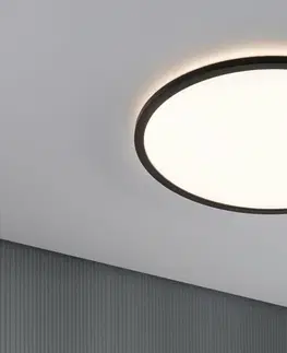 LED stropní svítidla PAULMANN LED Panel 3-krokové-stmívatelné Atria Shine kruhové 420mm 2800lm 3000K černá
