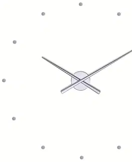 Hodiny Designové nástěnné hodiny NOMON OJ stříbrné 80 cm