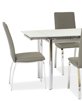 Jídelní stoly Jídelní rozkládací stůl SERPENTINO III, bílá 