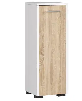 Koupelnový nábytek Ak furniture Koupelnová skříňka Fin 30 cm bílá/sonoma