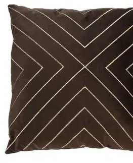 Polštáře Dekorační polštář Reese hnědá, 45 x 45 cm