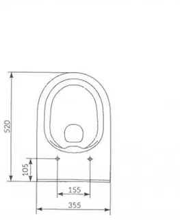 WC sedátka DEANTE Podomítkový rám, pro závěsné WC mísy bez tlačítka + WC CERSANIT CLEANON CREA OVÁL + SEDÁTKO CST_WC01 X CR1