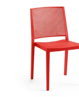 Jídelní sety Jídelní židle GRID Rojaplast Červená
