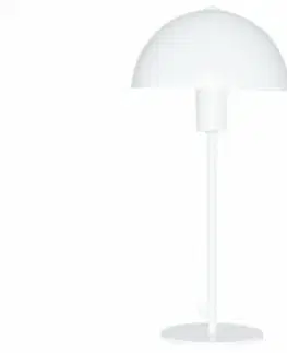 Lampy na noční stolek Sessak Stylová kovová stolní lampa Valentin - pr. 200 x 400 mm, 40 W, bílá SE VALPV