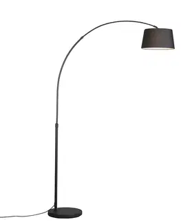 Obloukove lampy Chytrá moderní oblouková lampa černá včetně Wifi A60 - Arc Basic
