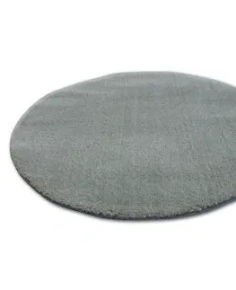Koberce a koberečky Dywany Lusczow Kulatý koberec SHAGGY MICRO zelený, velikost kruh 100