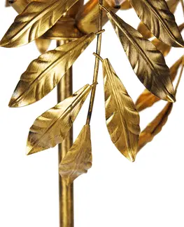 Stojaci lampy Vintage stojací lampa starožitná zlatá 65 cm 4 světla - Linden