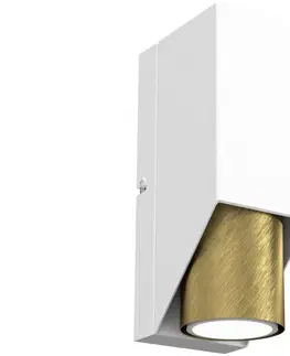 Svítidla  Nástěnné svítidlo WALL 1xGU10/8W/230V bílá/mosaz 