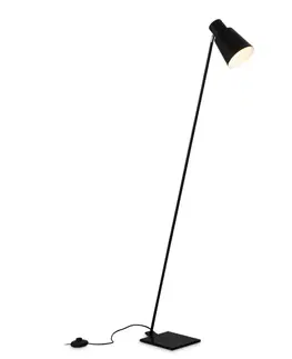 Moderní stojací lampy BRILONER Stojací svítidlo, 127 cm, 1x E27, max. 10W, černá BRILO 1475015