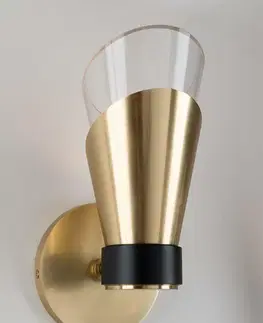 Moderní závěsná svítidla HUDSON VALLEY závěsné svítidlo ANGIE ocel/sklo nikl/černá/čirá G9 1x6W H130701-PN/BK-CE