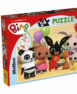 Hračky puzzle LISCIANIGIOCH - Bing Puzzle 24 - Happy Birthday!