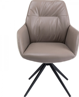 Jídelní židle KARE Design Šedá otočná jídelní židle Amira