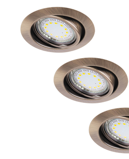 LED osvětlení Rabalux Rabalux 1051 - SADA 3xLED Podhledové svítidlo LITE 3xGU10-LED/3W/230V 