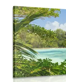 Obrazy přírody a krajiny Obraz nádherná pláž na ostrově La Digue