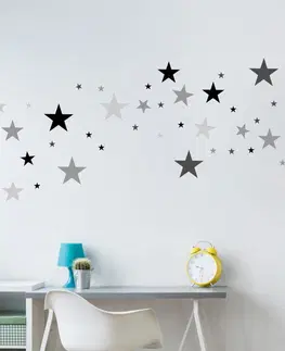 Samolepky na zeď Dětské samolepky na zeď - 100 hvězd