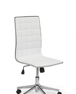 Kancelářské židle HALMAR Kancelářská židle Rolo bílá