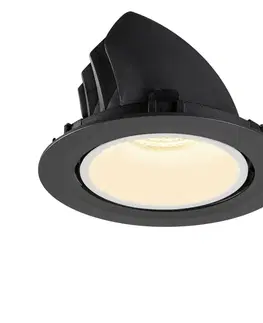 LED podhledová svítidla SLV BIG WHITE NUMINOS GIMBLE XL zápustné stropní svítidlo černé/bílé 3000 K 40° 1006051