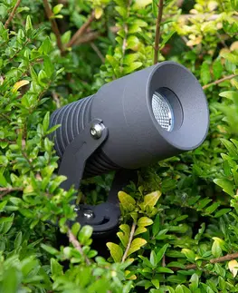 Venkovní světla na fasádu EVN EVN Merlo LED zahradní bodovka s hrotem 3000K, 10W
