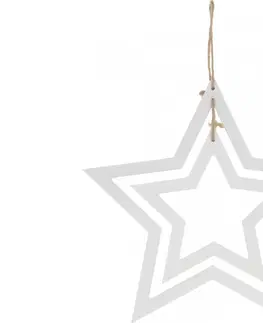 Vánoční dekorace Hvězda závěsná 31cm