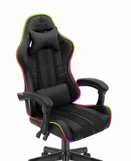 Herní křesla Herní židle HC-1004 LED RGB černá