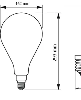 LED žárovky Philips Vintage LED žárovka E27 A160 40W 470lm 1800K stmívatelné, jantarová