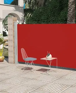 Markýzy Zatahovací boční markýza 180x300 cm Dekorhome Červená
