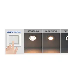 Podhledové světlo Nordlux LED podhledové svítidlo Clyde, teplá bílá, Ø 8 cm