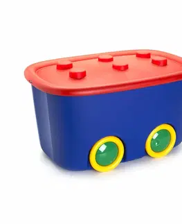 Úložné boxy KIS Úložný box Funny - červeno-modrý 46 l