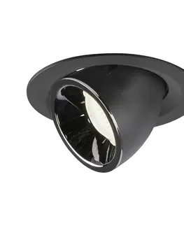 LED podhledová svítidla SLV BIG WHITE NUMINOS GIMBLE M zápustné stropní svítidlo černé/chrom 4000 K 40° 1005962