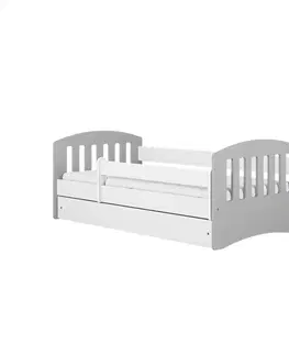 Dětské postýlky Kocot kids Klasická dětská postel Babydreams šedá, varianta 80x160, se šuplíky, bez matrace