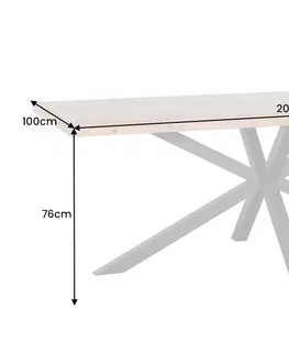Jídelní stoly Jídelní stůl MORFEUS Dekorhome 200x100x76 cm