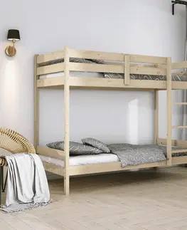Postele Elvisia Patrová postel AVA s roštem | borovice 80 x 200 cm