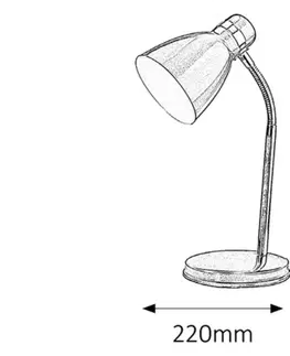 Lampy na noční stolek Rabalux stolní lampa Patric E14 1x MAX 40W bílá 4205