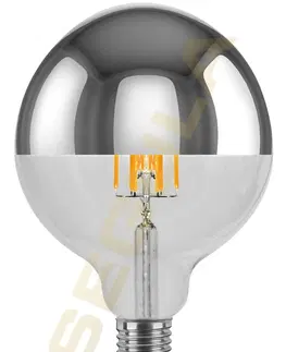LED žárovky Segula 55490 LED koule 125 zrcadlový vrchlík stříbrná E27 6,5 W (45 W) 550 Lm 2.700 K