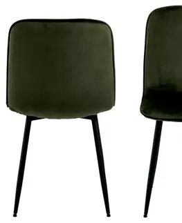 Židle Actona Jídelní židle Delmy olivově zelená