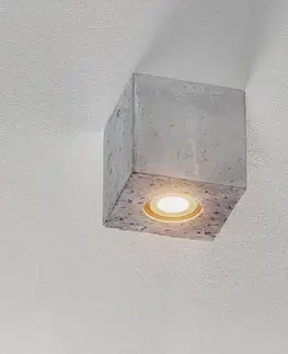 Bodová světla SOLLUX LIGHTING Stropní svítidlo Ara jako betonová kostka 10 cm x 10 cm