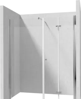 Sprchové kouty DEANTE/S pevná stěna 90 skládací dveře 70 KTSX047P+KTS_039P+KTS_011X KERRIA/0055